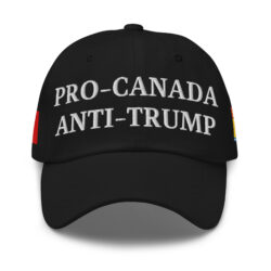 PRO-CANADA ANTI-TRUMP Hat | NEW BRUNSWICK & Canadian Flags