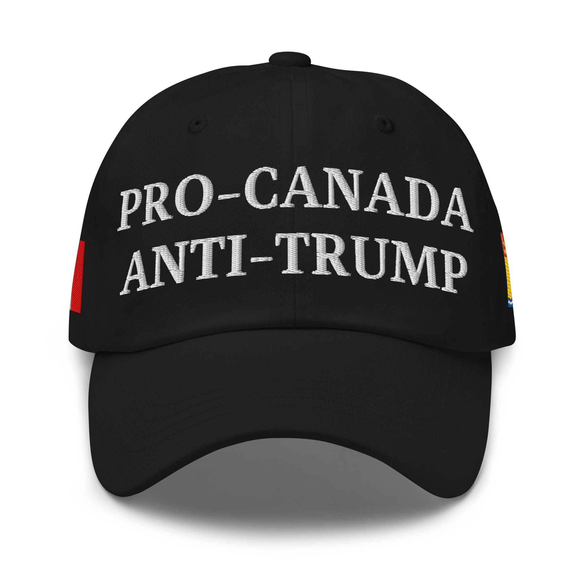 PRO-CANADA ANTI-TRUMP Hat | NEW BRUNSWICK & Canadian Flags
