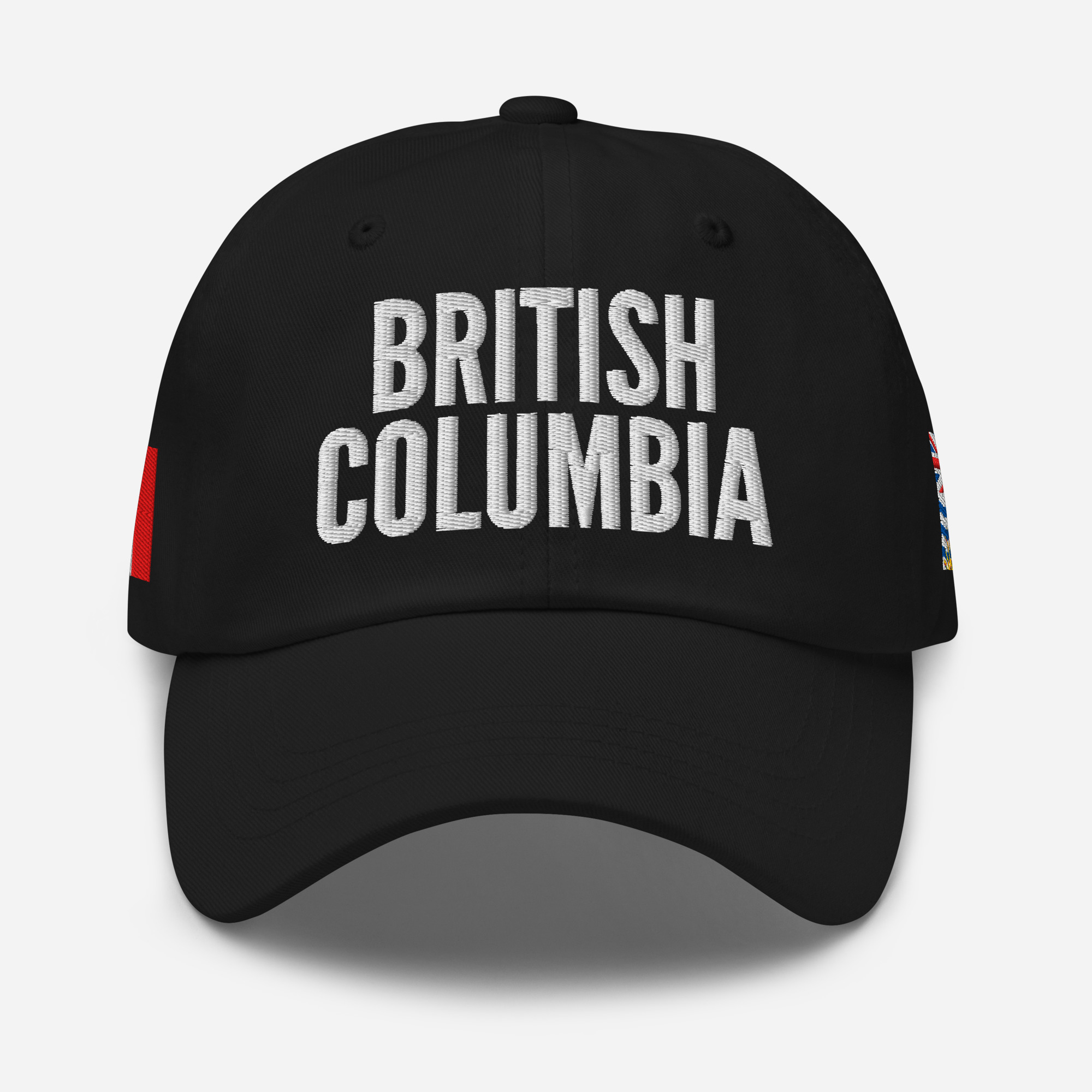 BRITISH COLUMBIA Embroidered Hat | British Columbia Flag & Canadian Flag - Image 3