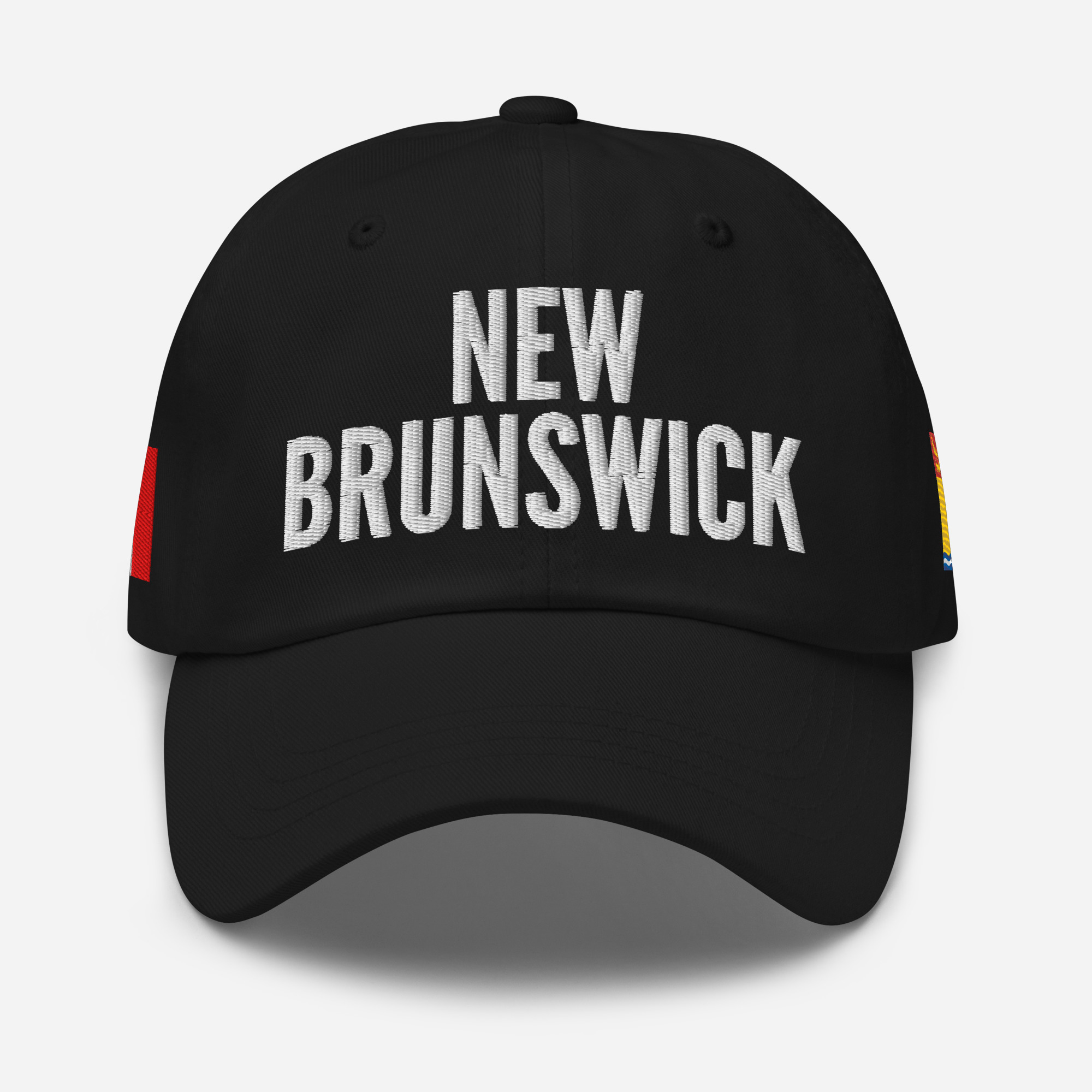 NEW BRUNSWICK Embroidered Hat | New Brunswick Flag & Canadian Flag - Image 3