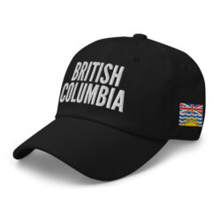 BRITISH COLUMBIA Embroidered Hat | British Columbia Flag & Canadian Flag