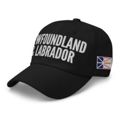 NEWFOUNDLAND & LABRADOR Embroidered Hat | Newfoundland and Labrador Flag & Canadian Flag