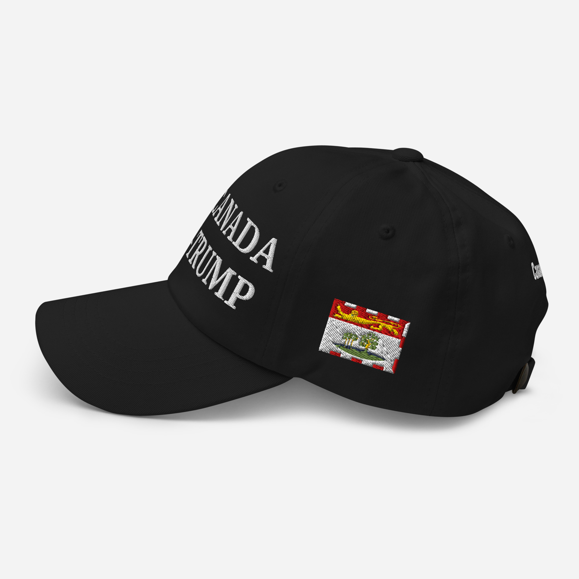 PRO-CANADA ANTI-TRUMP Hat | PRINCE EDWARD ISLAND & Canadian Flags - Image 2