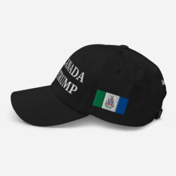 Alternative view of PRO-CANADA ANTI-TRUMP Hat | YUKON & Canadian Flags