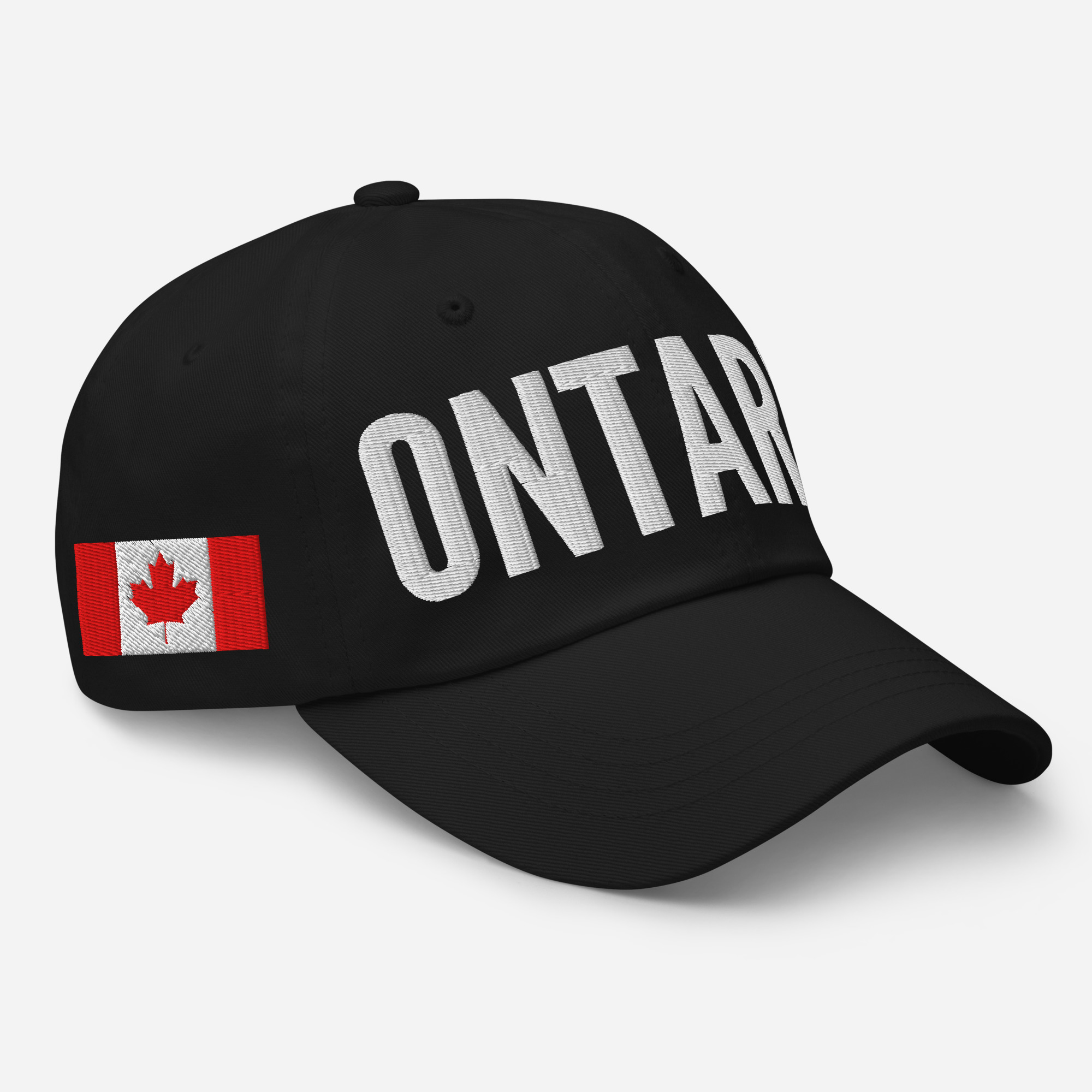 ONTARIO Embroidered Hat | Ontario Flag & Canadian Flag - Image 2