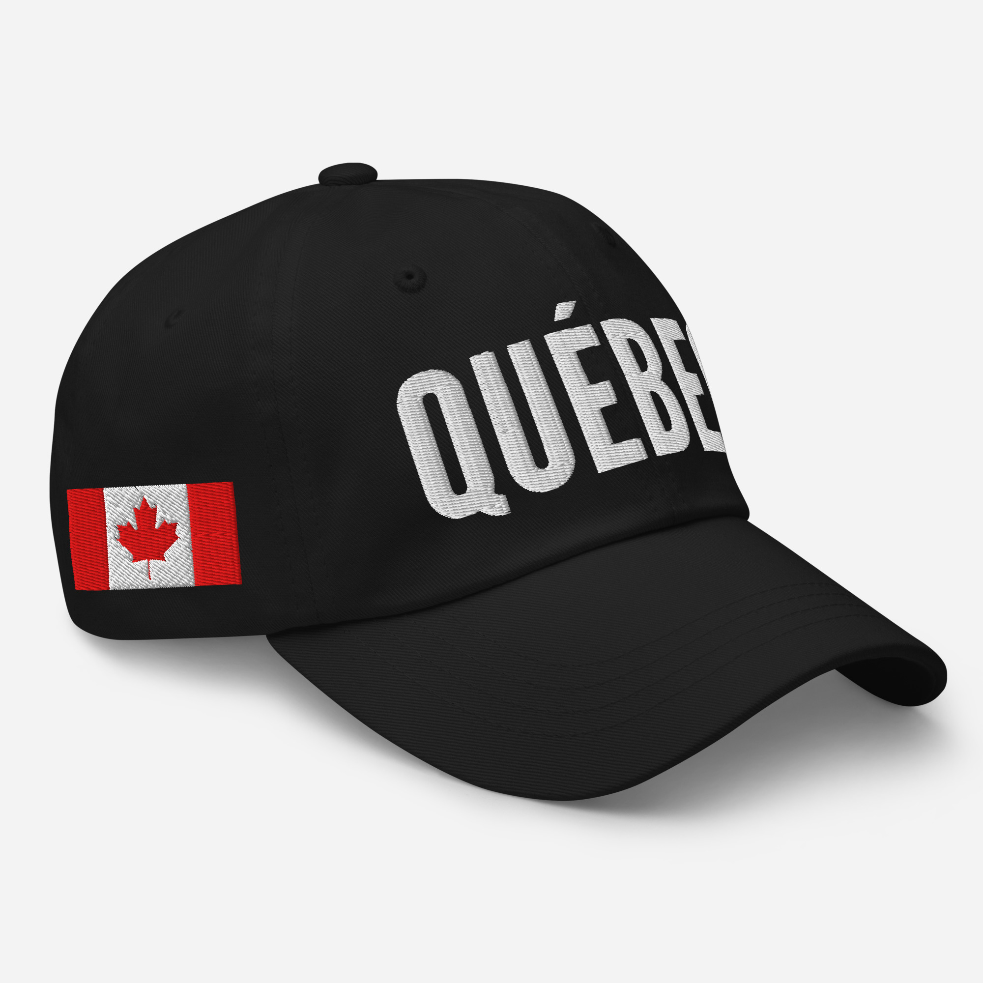 QUÉBEC Embroidered Hat | Québec Flag & Canadian Flag - Image 2
