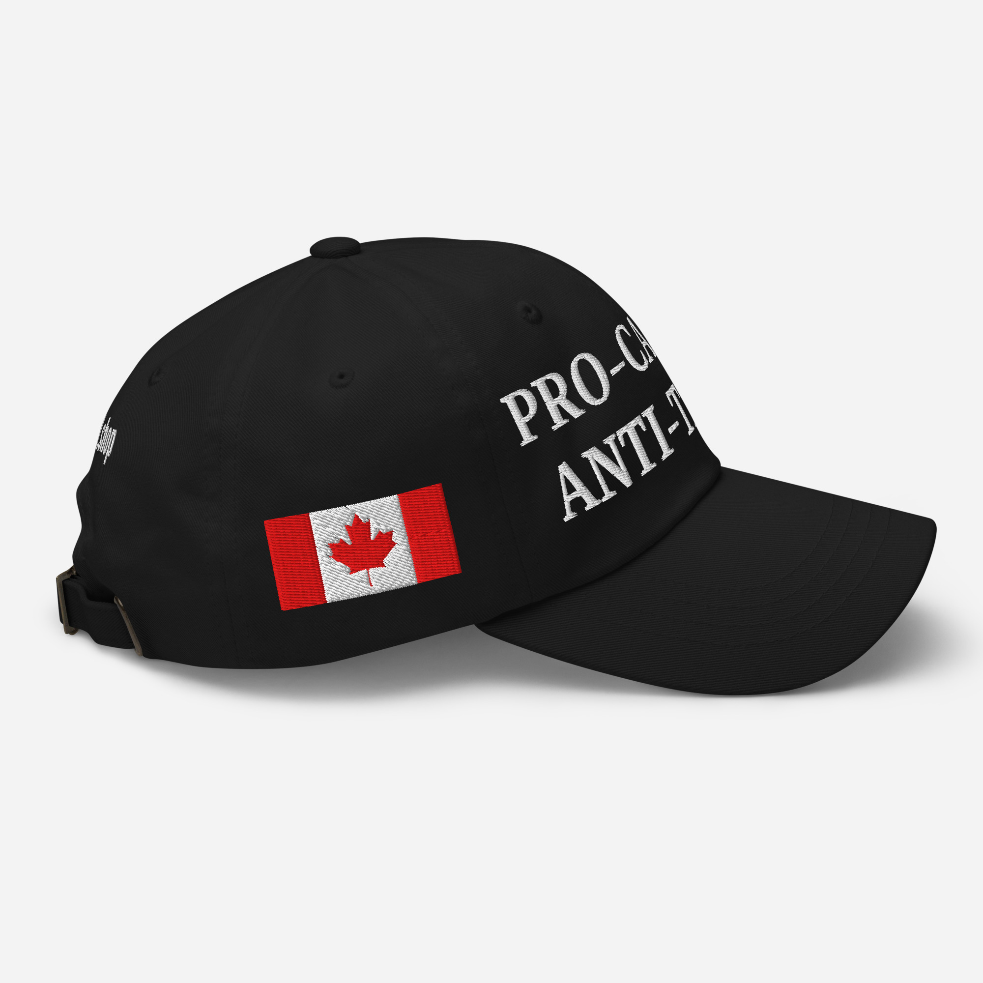 PRO-CANADA ANTI-TRUMP Hat | NEW BRUNSWICK & Canadian Flags - Image 3