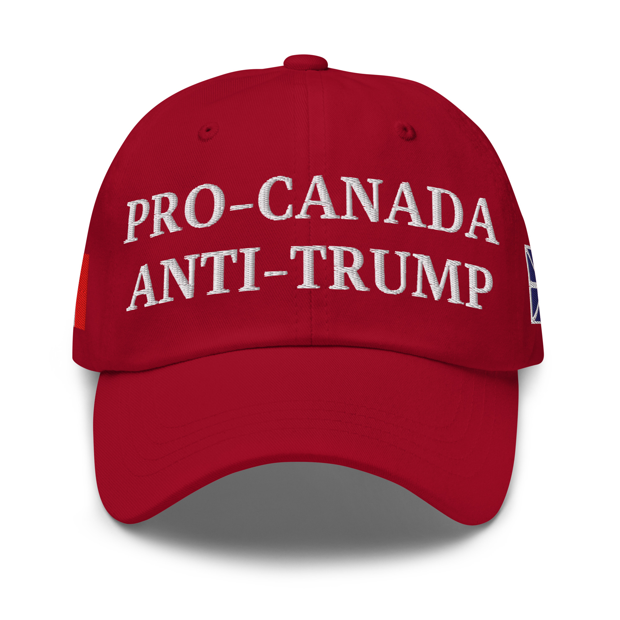PRO-CANADA ANTI-TRUMP Hat | NEWFOUNDLAND & Canadian Flags - Image 6