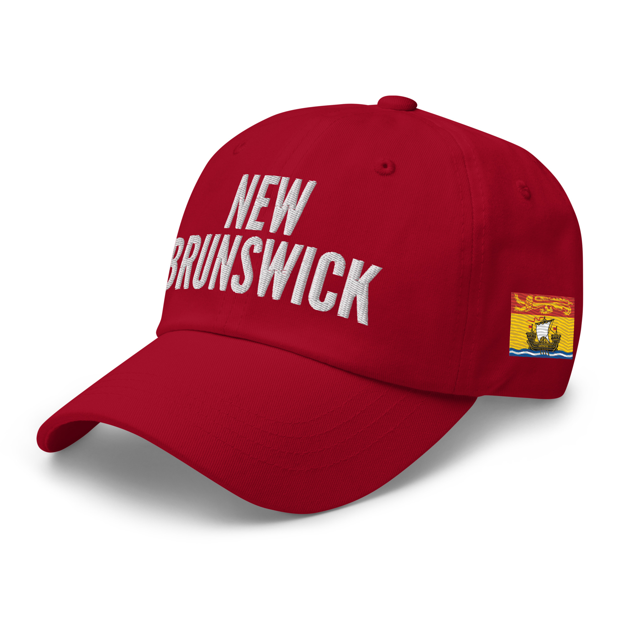NEW BRUNSWICK Embroidered Hat | New Brunswick Flag & Canadian Flag - Image 5