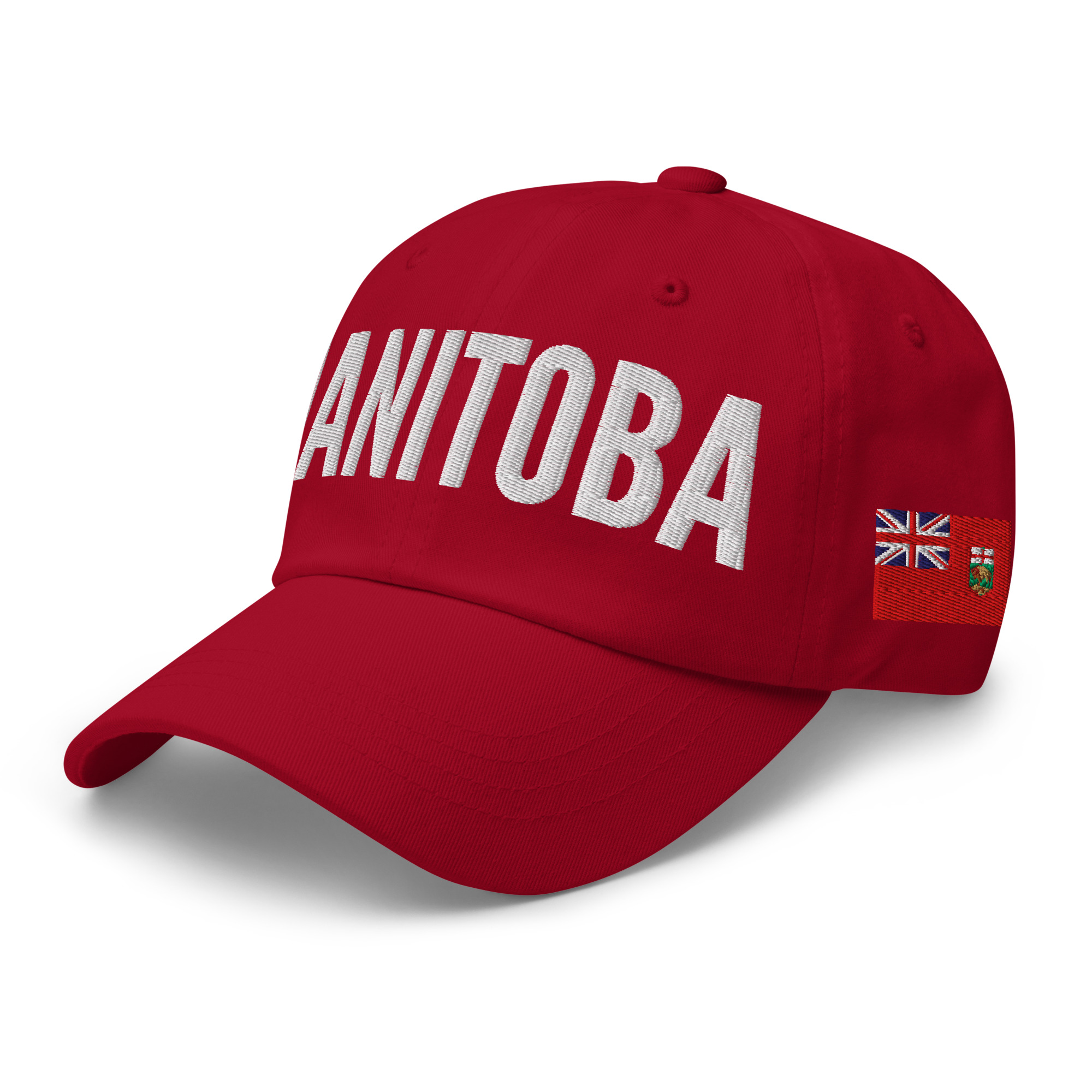 MANITOBA Embroidered Hat | Manitoba Flag & Canadian Flag - Image 6