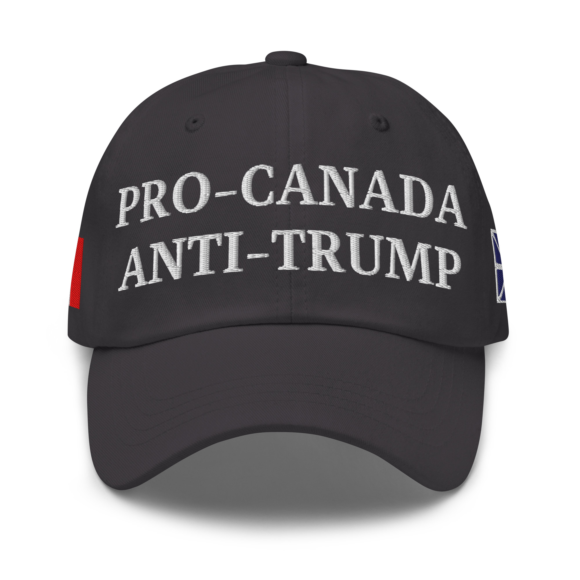 PRO-CANADA ANTI-TRUMP Hat | NEWFOUNDLAND & Canadian Flags - Image 8