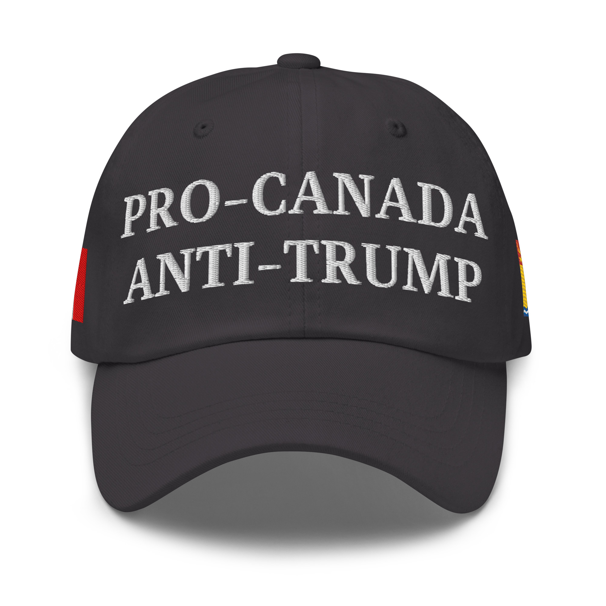 PRO-CANADA ANTI-TRUMP Hat | NEW BRUNSWICK & Canadian Flags - Image 8