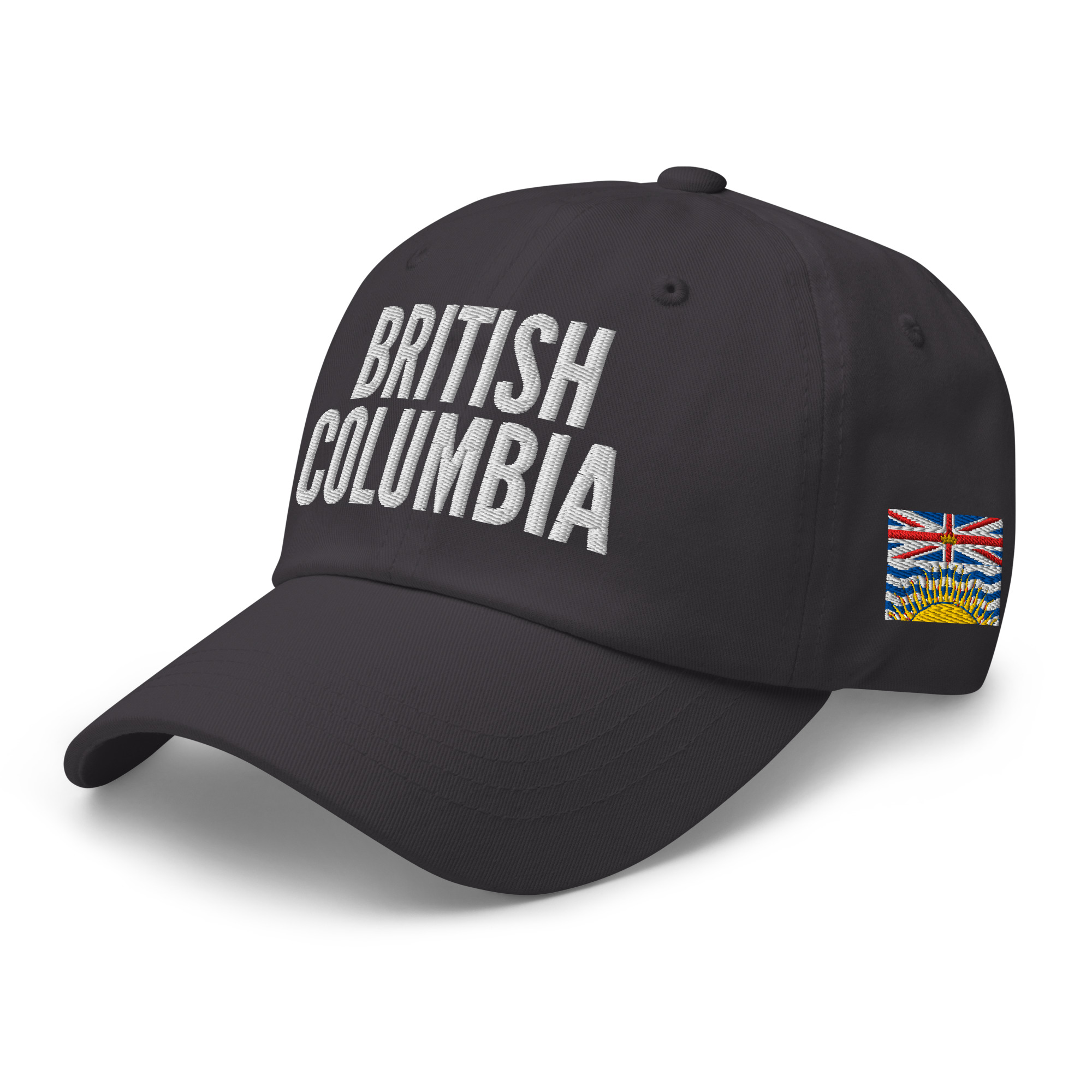BRITISH COLUMBIA Embroidered Hat | British Columbia Flag & Canadian Flag - Image 8