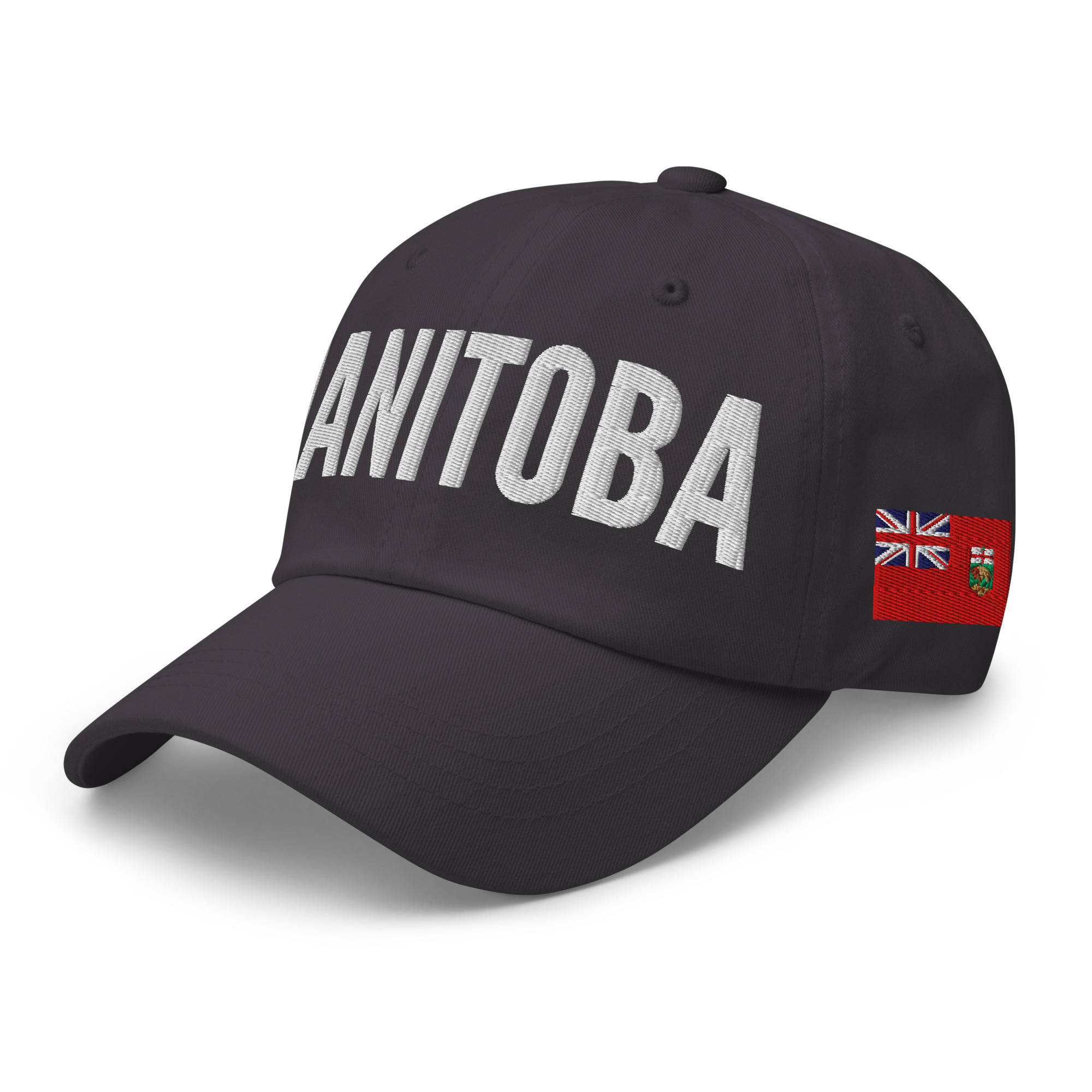 MANITOBA Embroidered Hat | Manitoba Flag & Canadian Flag - Image 8