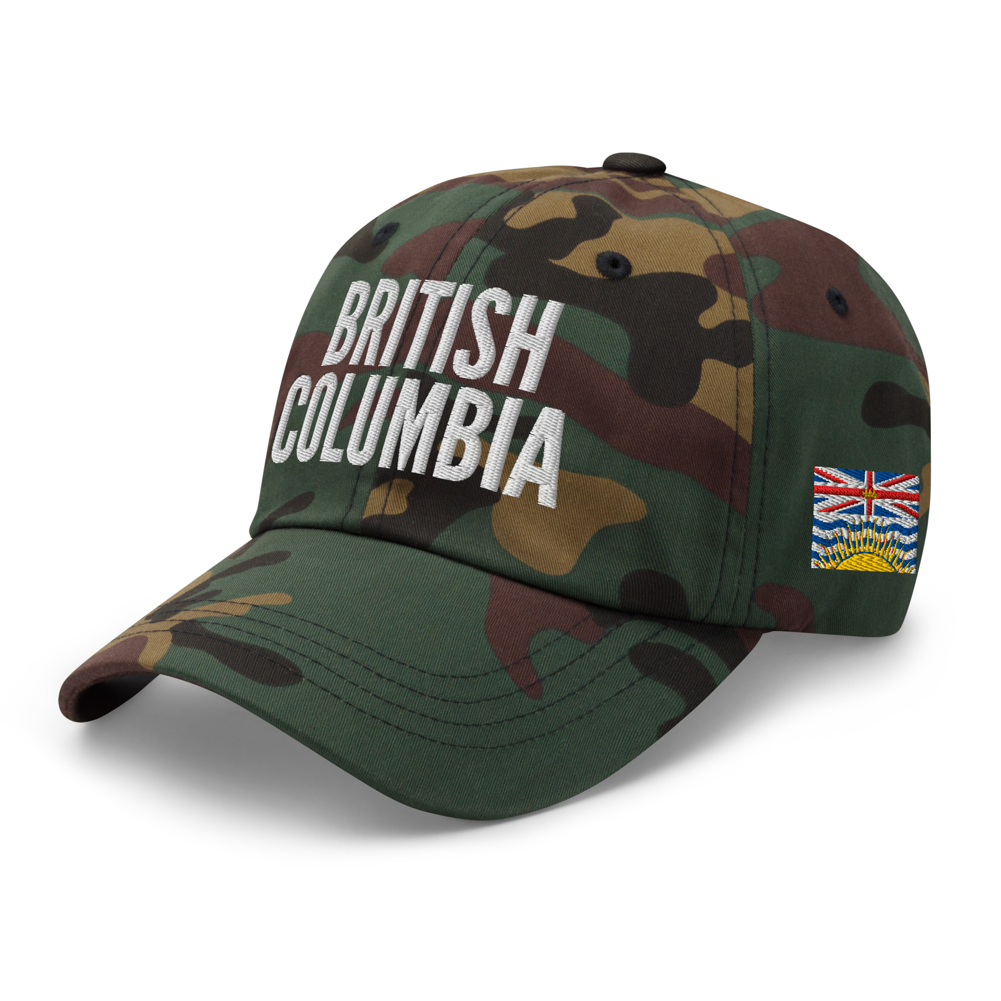 BRITISH COLUMBIA Embroidered Hat | British Columbia Flag & Canadian Flag - Image 9
