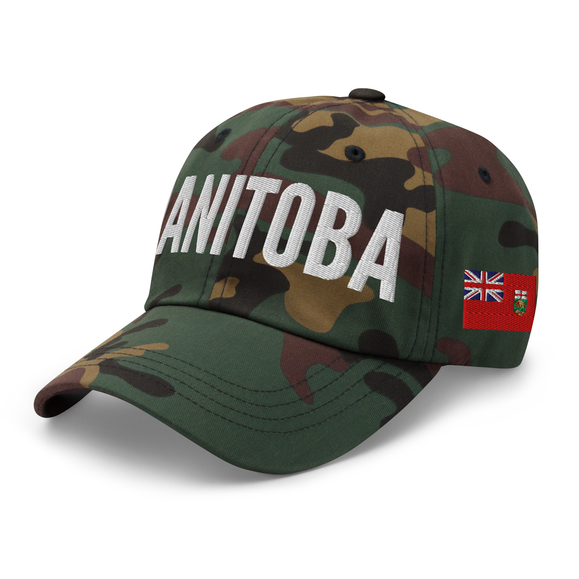 MANITOBA Embroidered Hat | Manitoba Flag & Canadian Flag - Image 9