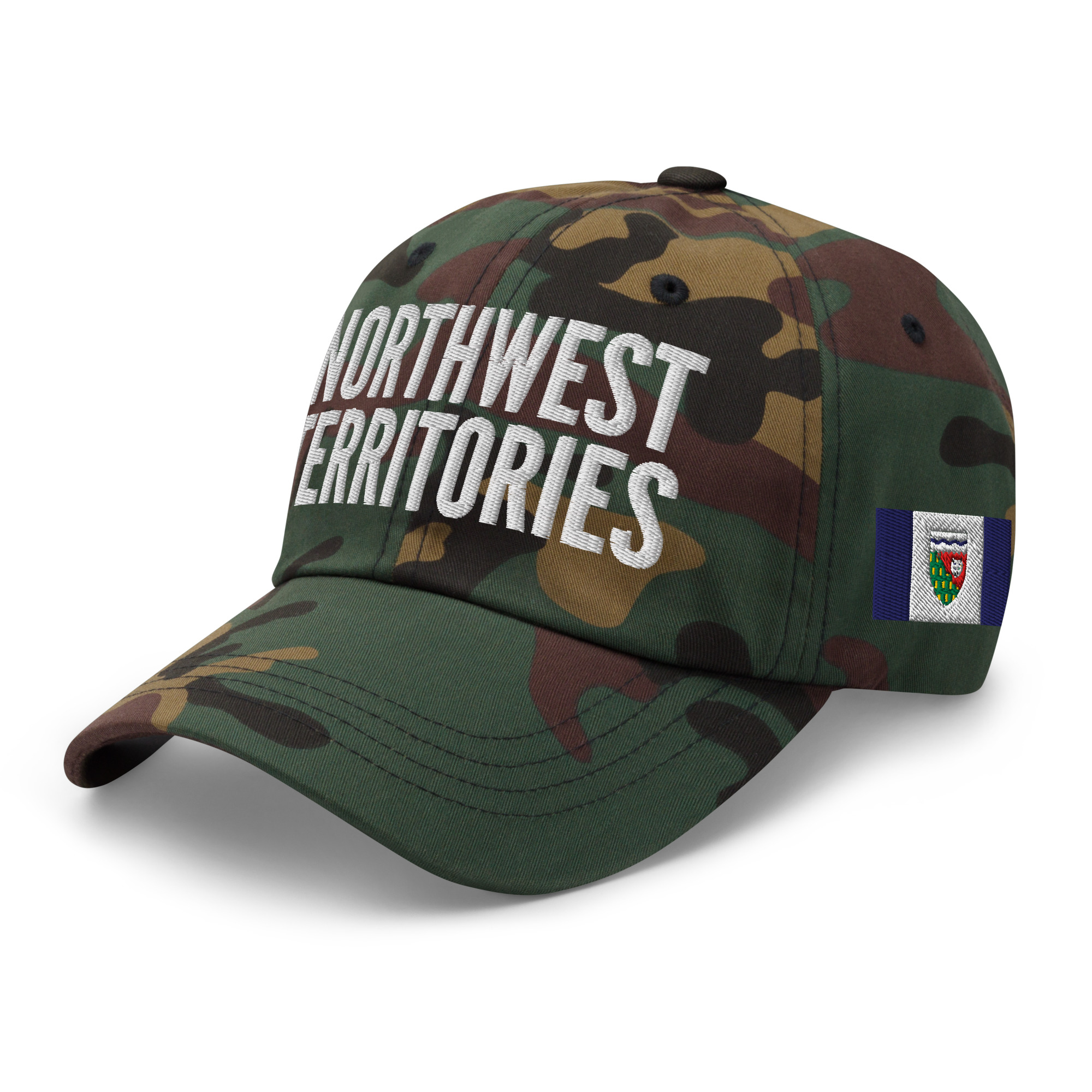 NORTHWEST TERRITORIES Embroidered Hat | Northwest Territories Flag & Canadian Flag - Image 9