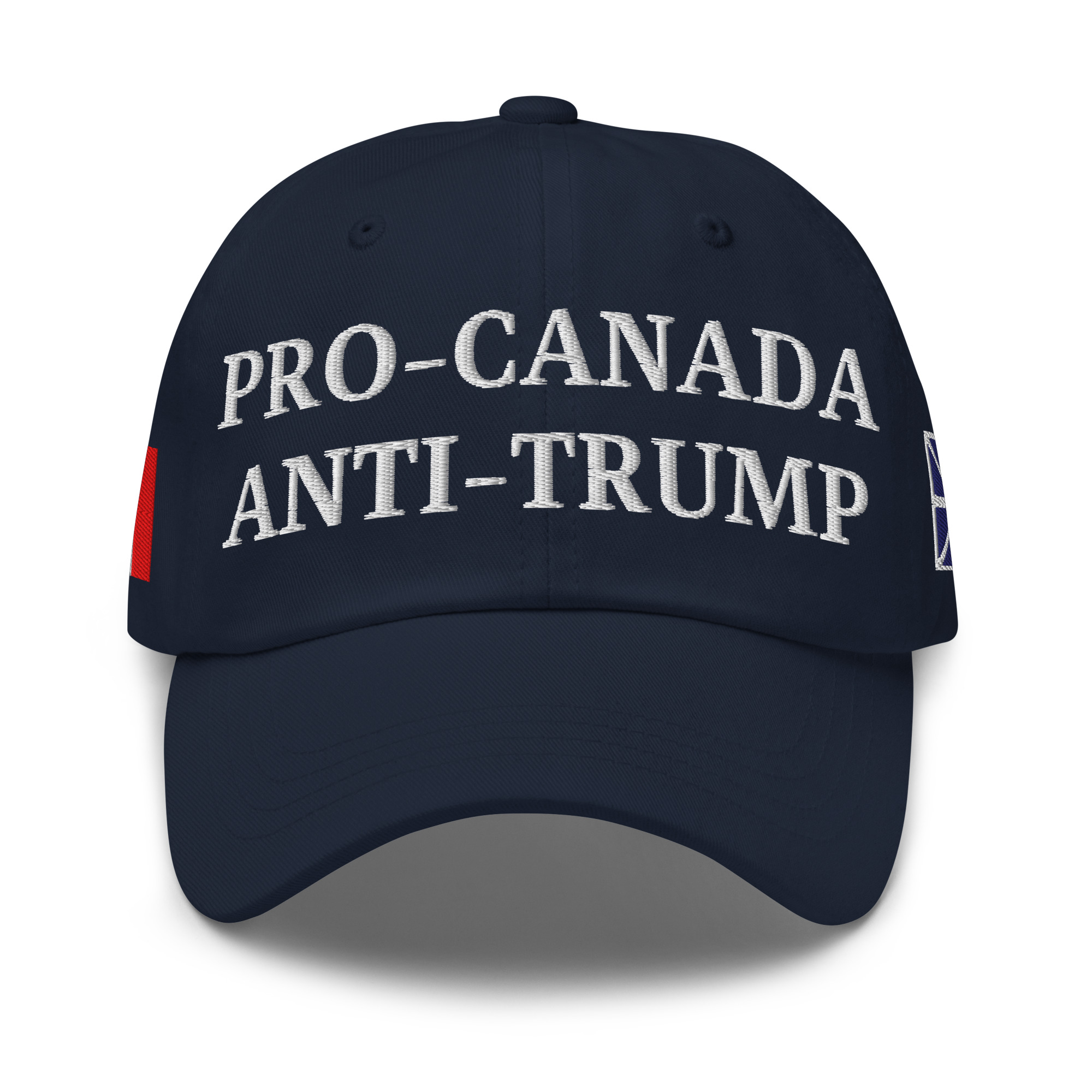 PRO-CANADA ANTI-TRUMP Hat | NEWFOUNDLAND & Canadian Flags - Image 5