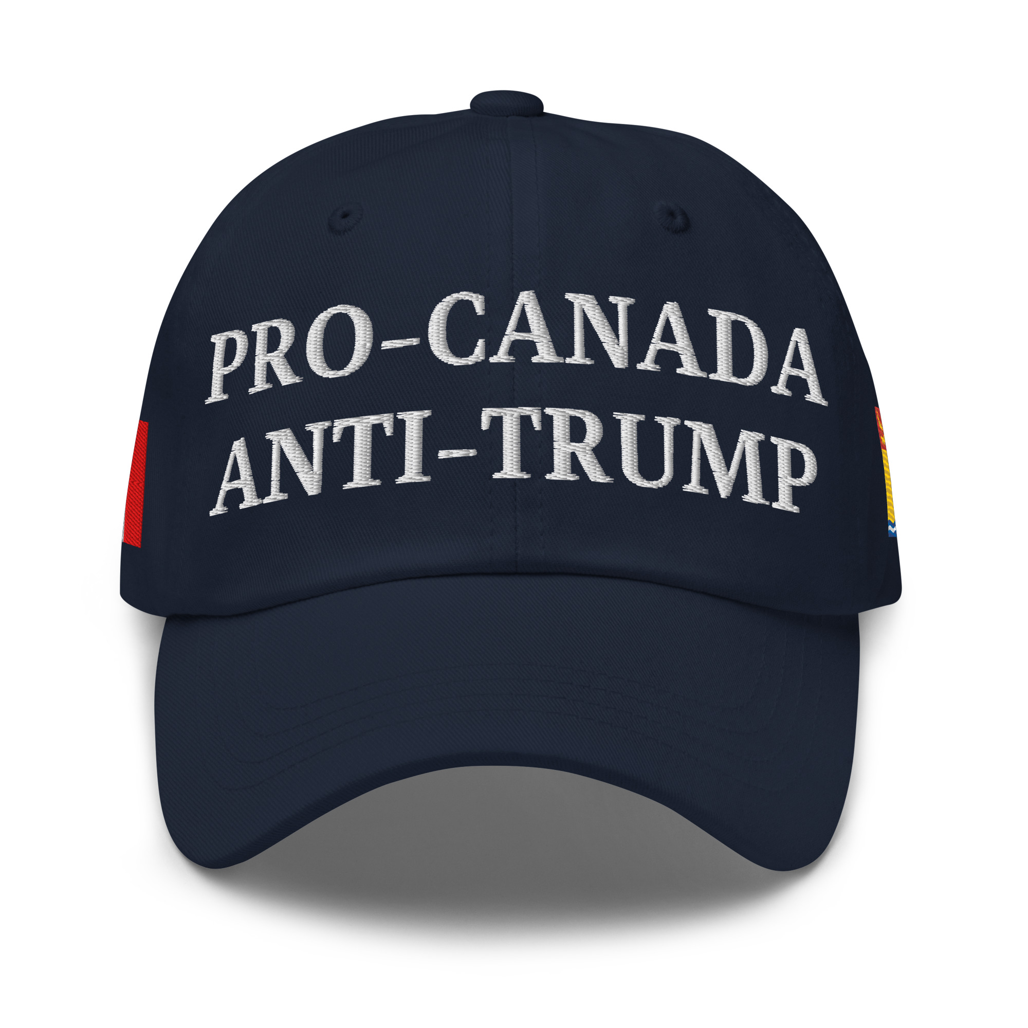 PRO-CANADA ANTI-TRUMP Hat | NEW BRUNSWICK & Canadian Flags - Image 5