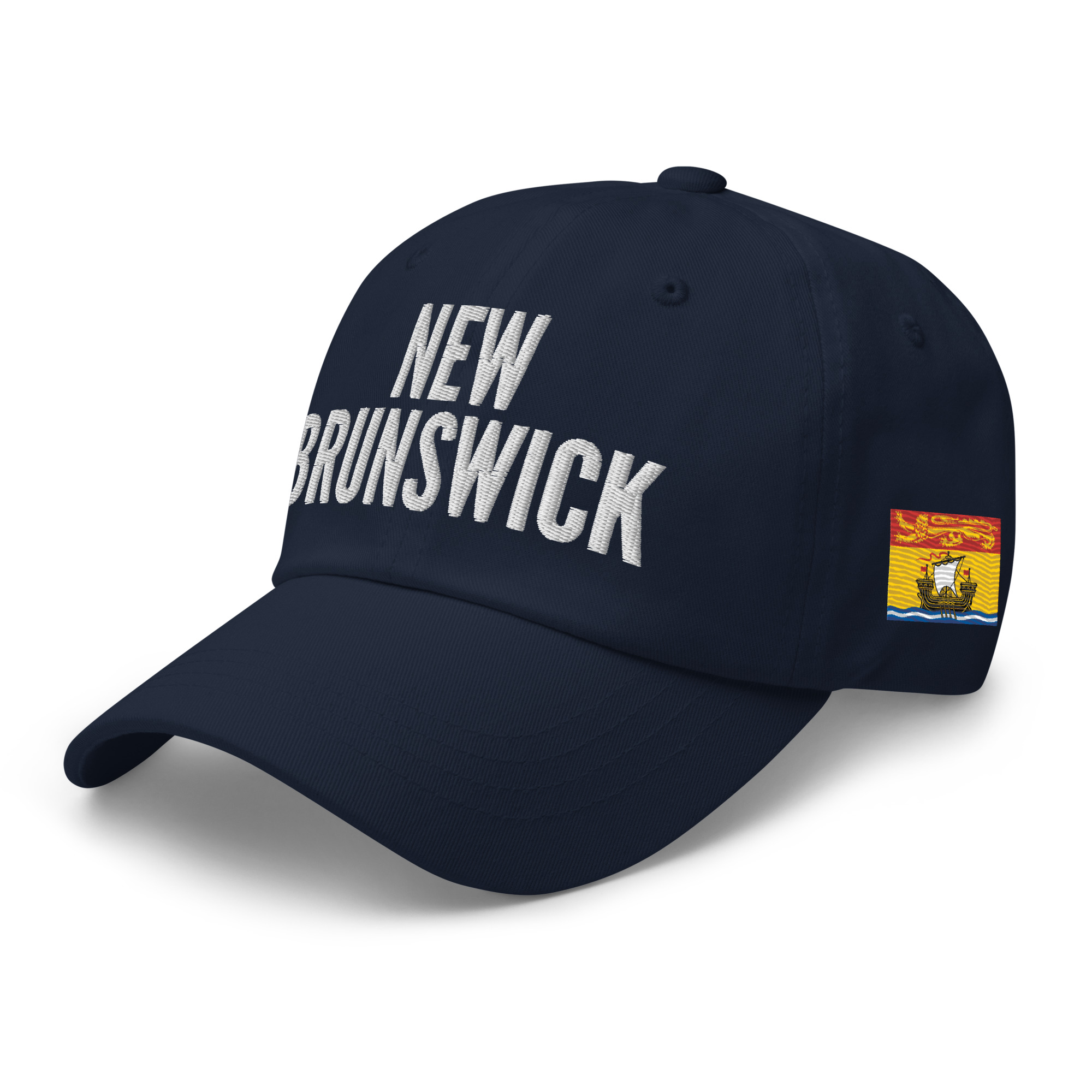 NEW BRUNSWICK Embroidered Hat | New Brunswick Flag & Canadian Flag - Image 4