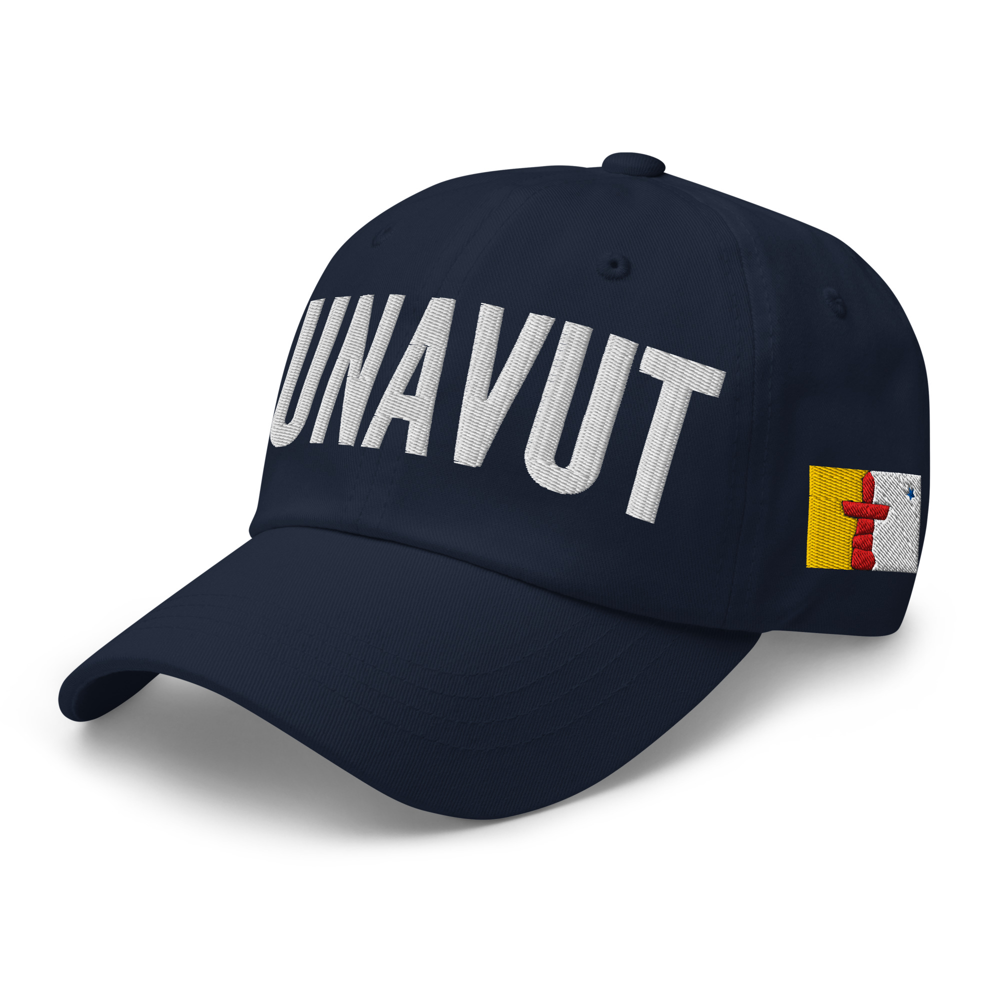 NUNAVUT Embroidered Hat | Nunavut Flag & Canadian Flag - Image 4