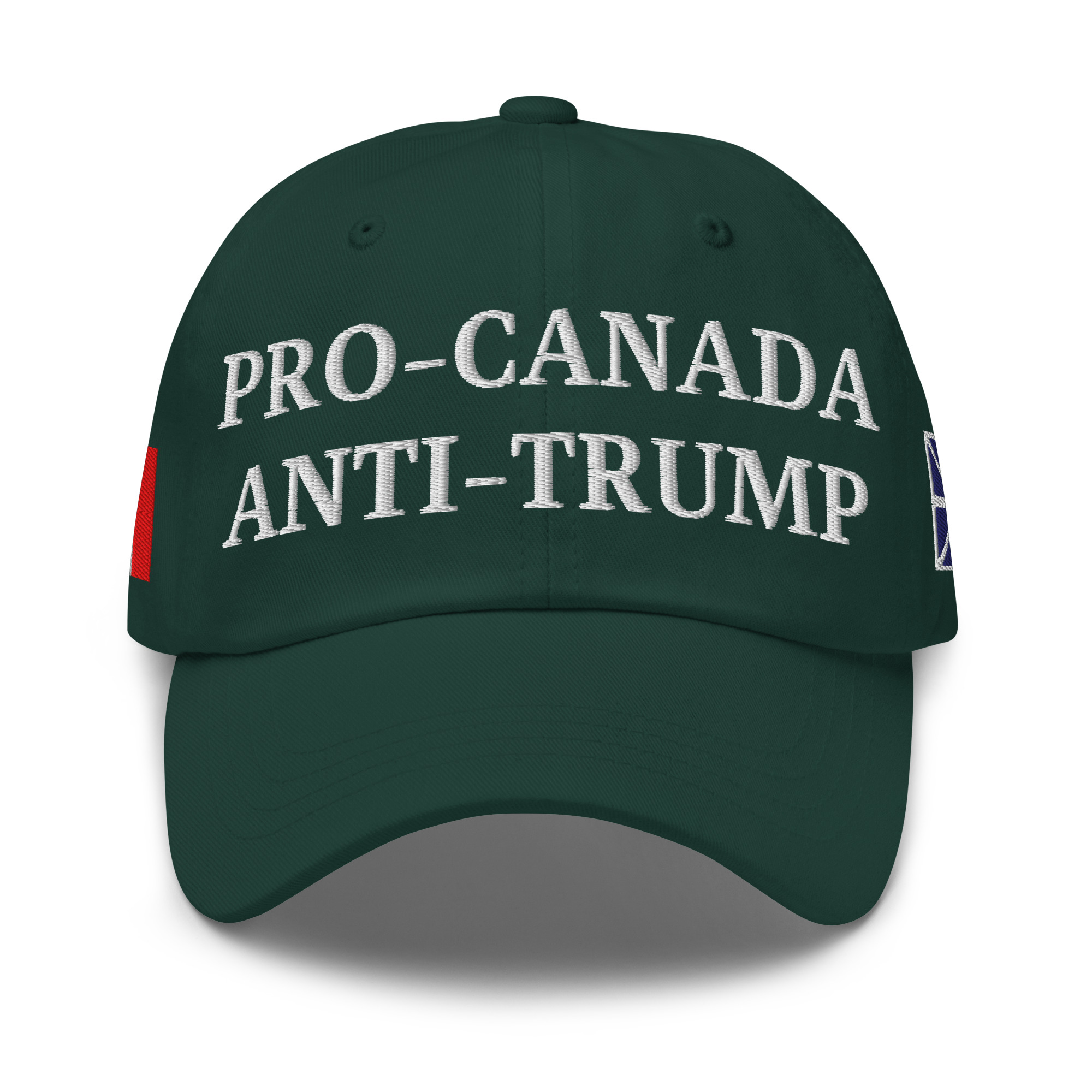PRO-CANADA ANTI-TRUMP Hat | NEWFOUNDLAND & Canadian Flags - Image 7