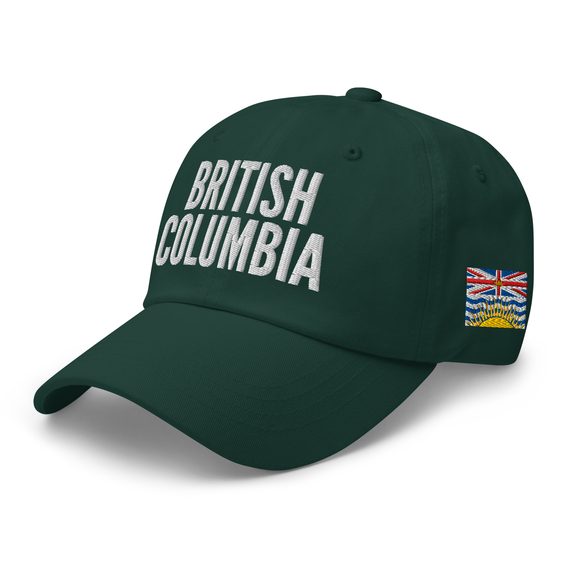 BRITISH COLUMBIA Embroidered Hat | British Columbia Flag & Canadian Flag - Image 7