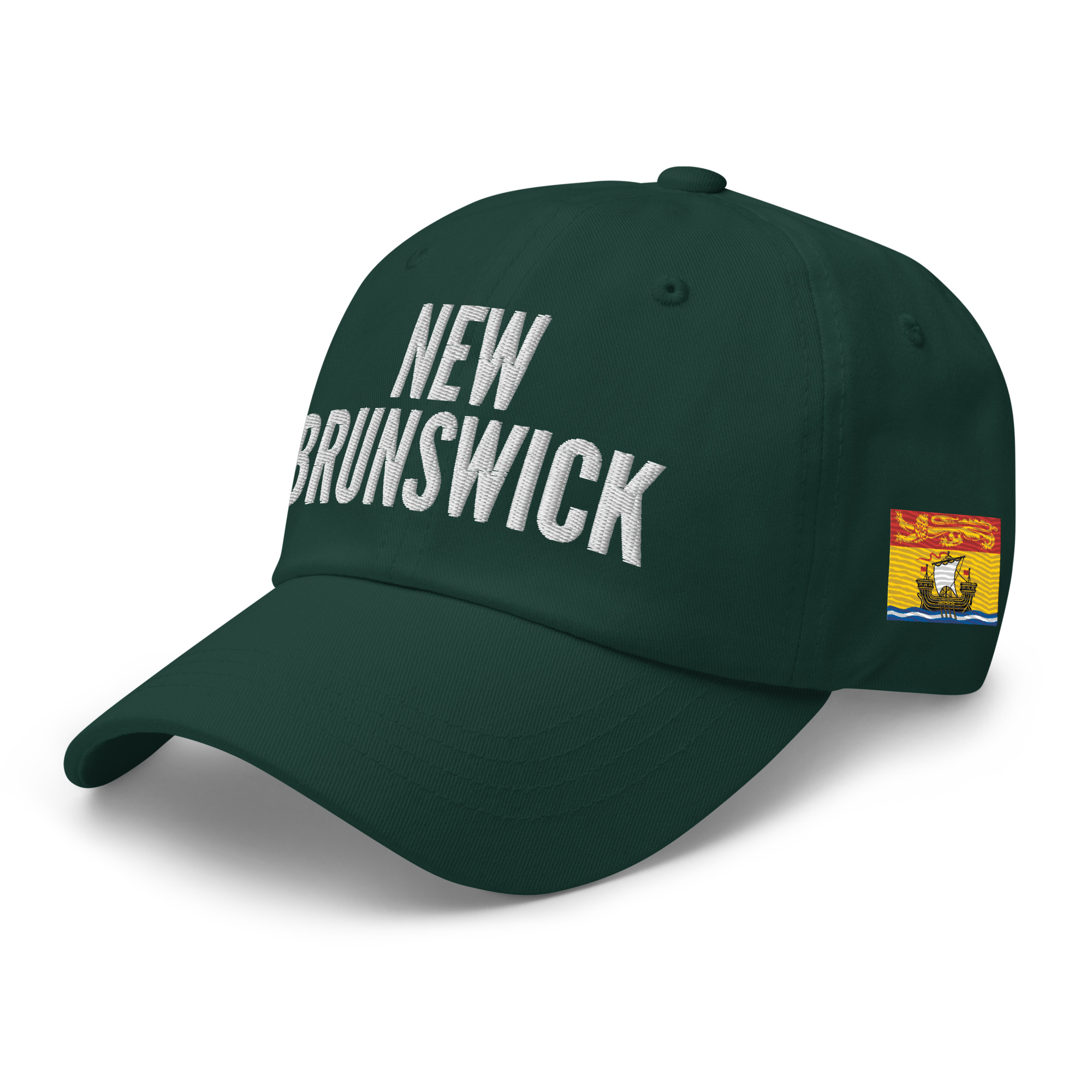 NEW BRUNSWICK Embroidered Hat | New Brunswick Flag & Canadian Flag - Image 6