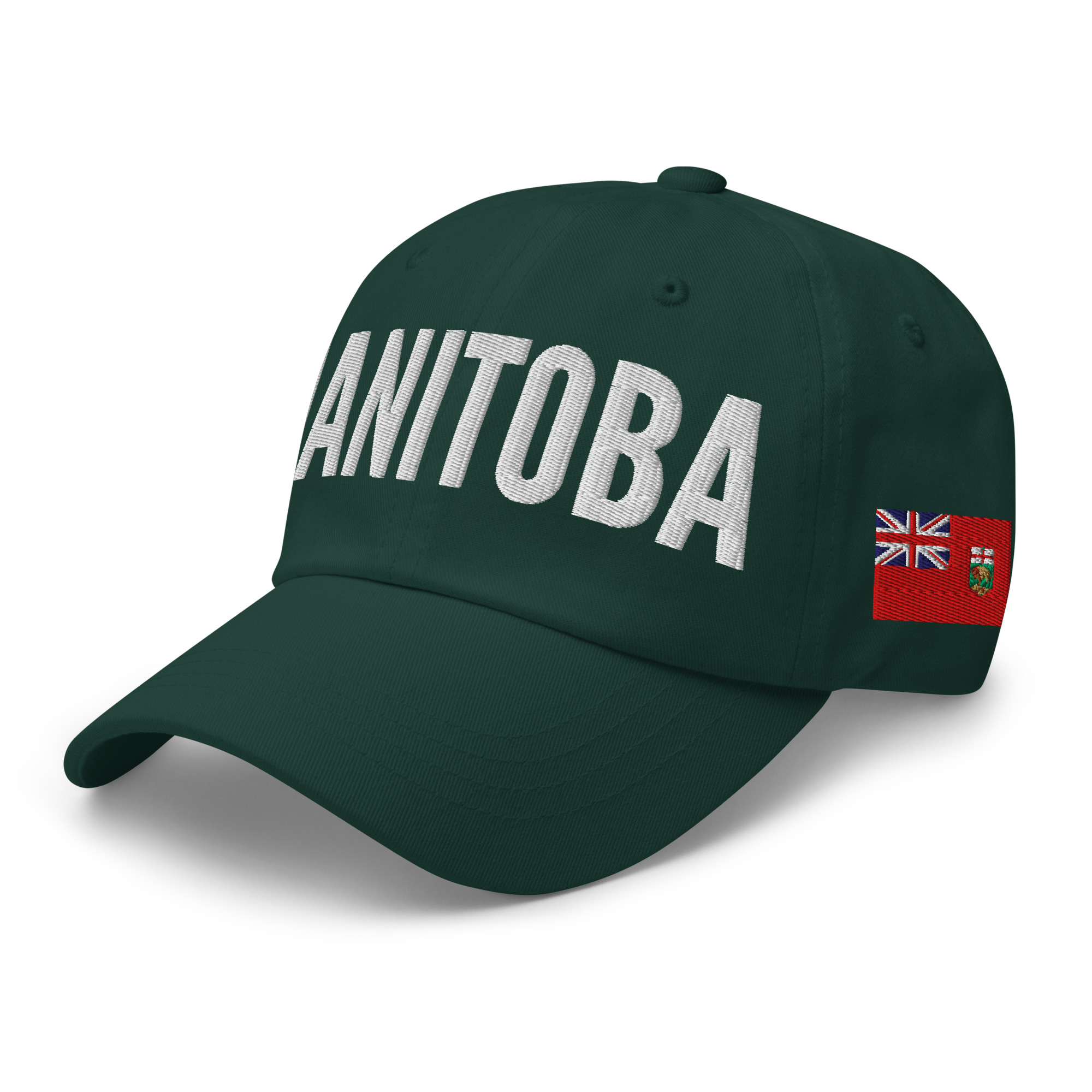 MANITOBA Embroidered Hat | Manitoba Flag & Canadian Flag - Image 7