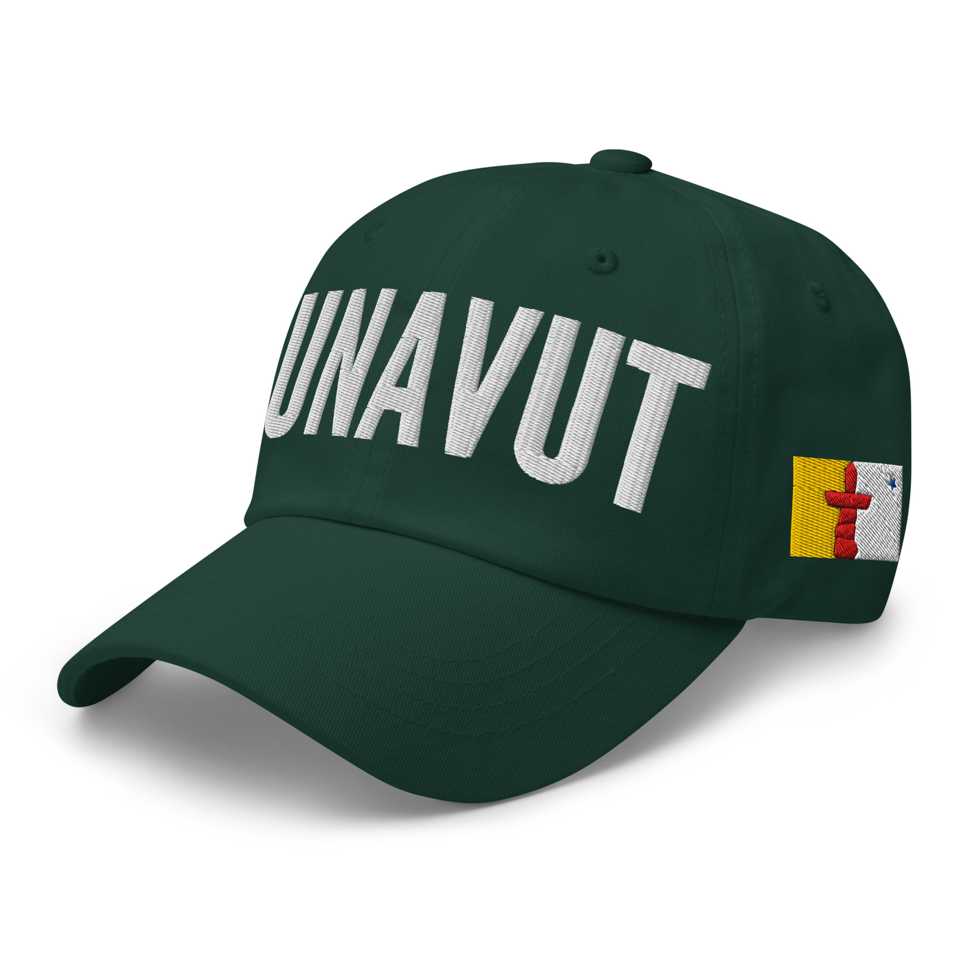 NUNAVUT Embroidered Hat | Nunavut Flag & Canadian Flag - Image 6