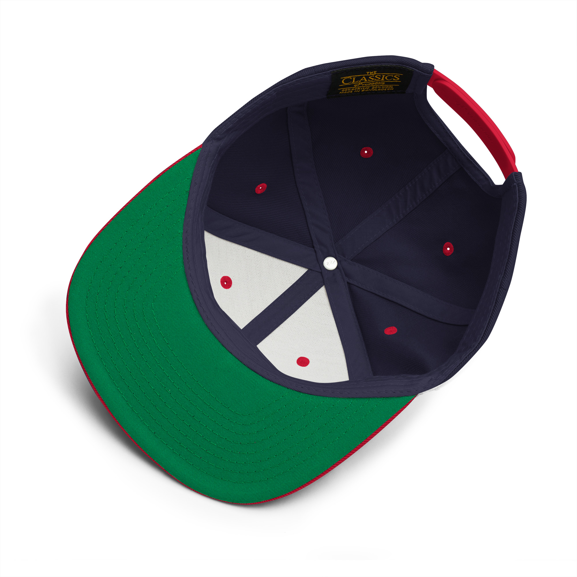 CANADA FIRST Canadian Flag Embroidered Adjustable Flat Bill Snapback Cap, Multiple Colors - Image 4
