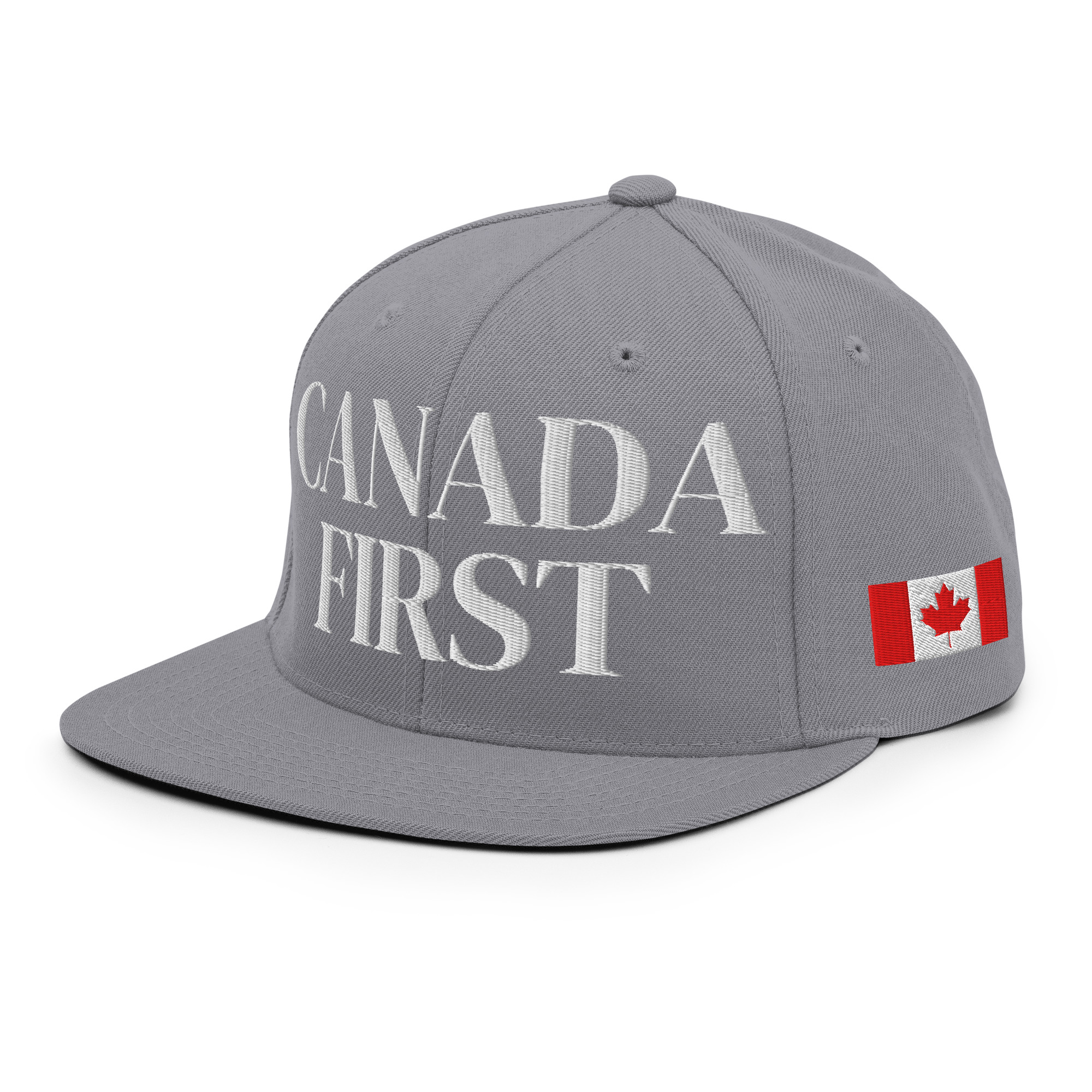 CANADA FIRST Canadian Flag Embroidered Adjustable Flat Bill Snapback Cap, Multiple Colors - Image 18