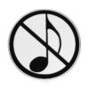 ANTI-MUSIC SYMBOL (variant 1) Magnet