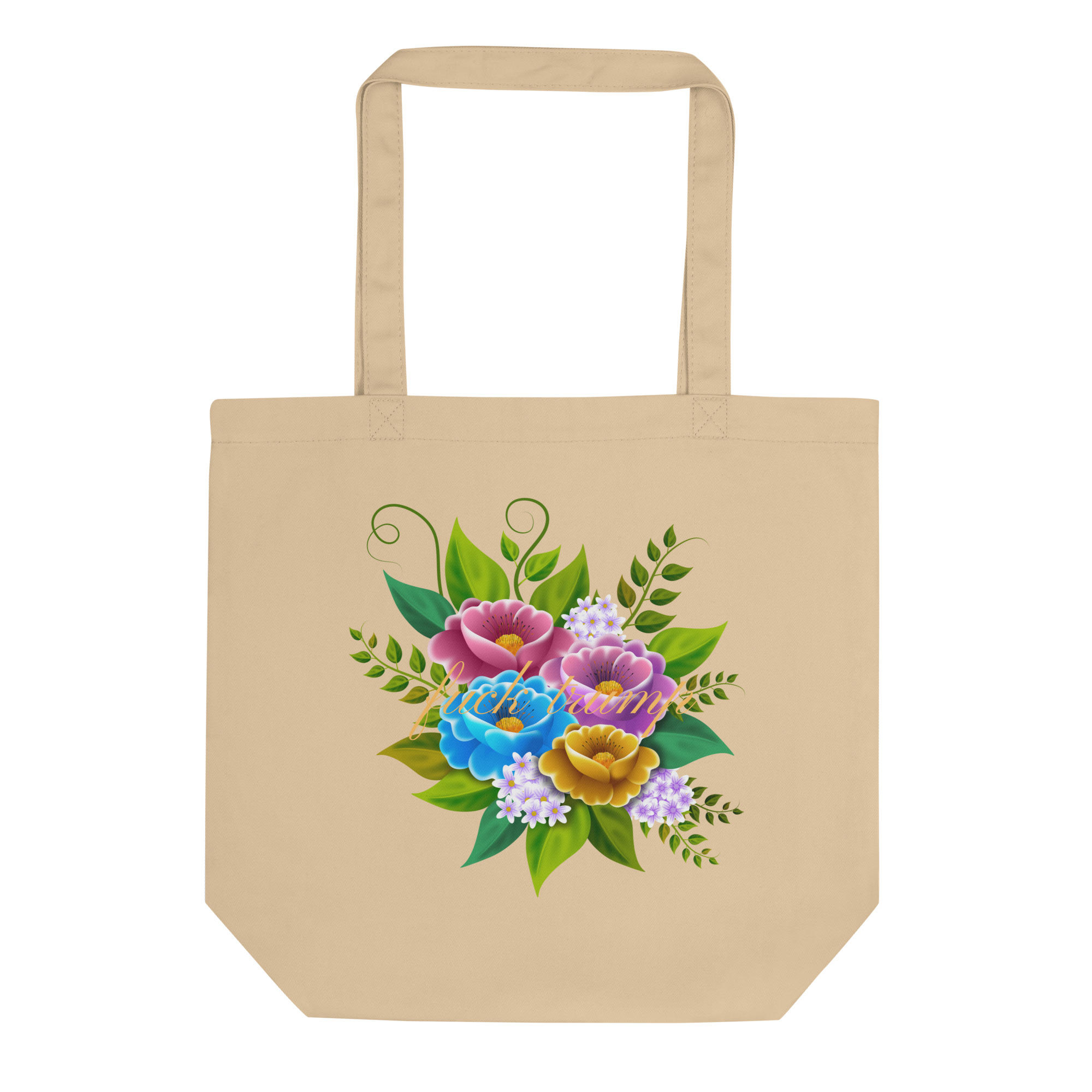 Subtle Fuck Trump Flowers Eco Tote Bag - Image 4