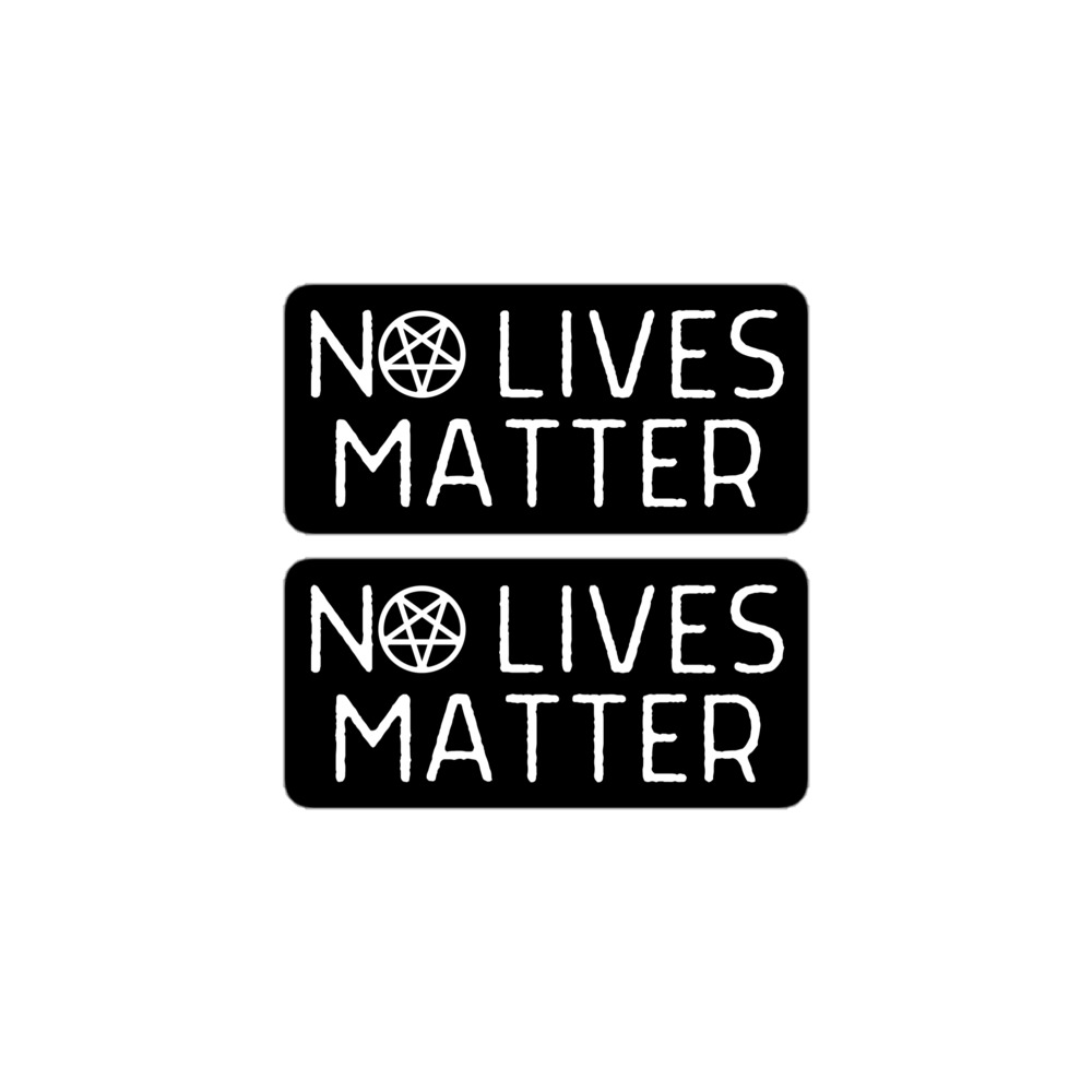 NO LIVES MATTER - Inverted Pentagram stickers - Image 2