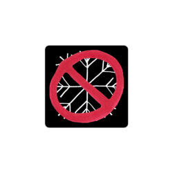 Alternative view of ANTI-SNOWFLAKES SYMBOL (VARIANT II) Bubble-Free Sticker