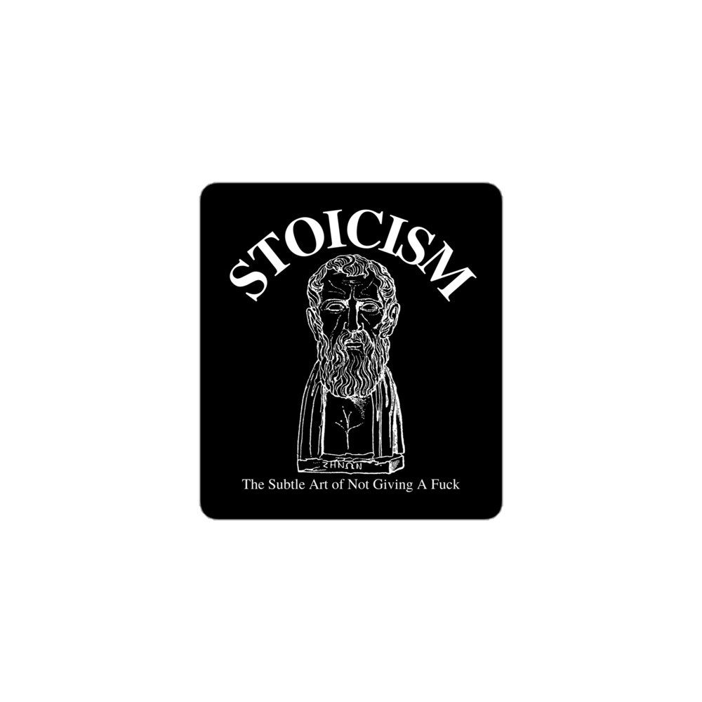 STOICISM The Subtle Art of Not Giving A Fuck - Zeno of Citium Sticker - Image 2