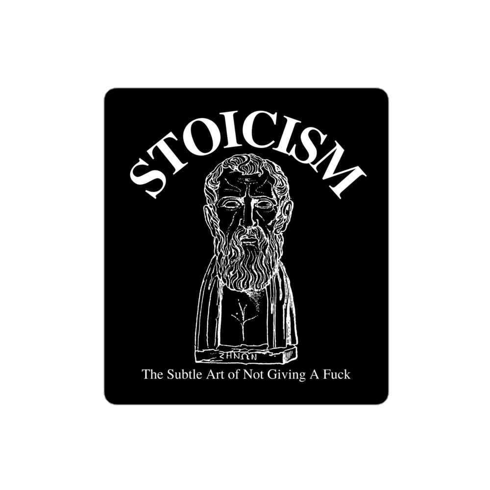 STOICISM The Subtle Art of Not Giving A Fuck - Zeno of Citium Sticker - Image 3