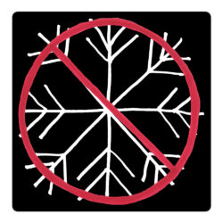 ANTI-SNOWFLAKES SYMBOL (VARIANT I) Bubble-Free Sticker
