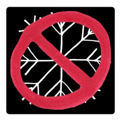ANTI-SNOWFLAKES SYMBOL (VARIANT II) Bubble-Free Sticker