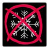 ANTI-SNOWFLAKES SYMBOL (VARIANT III) Bubble-Free Sticker