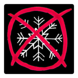 ANTI-SNOWFLAKES SYMBOL (VARIANT III) Bubble-Free Sticker