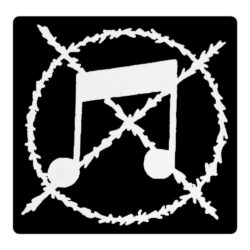 ANTI-MUSIC SYMBOL (variant 2) Sticker