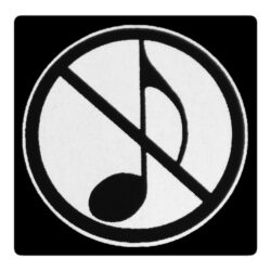 ANTI-MUSIC SYMBOL (variant 1) Sticker