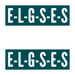 LETβS GO ELGSES Sticker (White on Green)