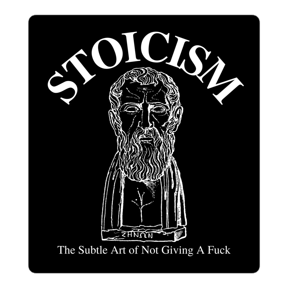 STOICISM The Subtle Art of Not Giving A Fuck - Zeno of Citium Sticker