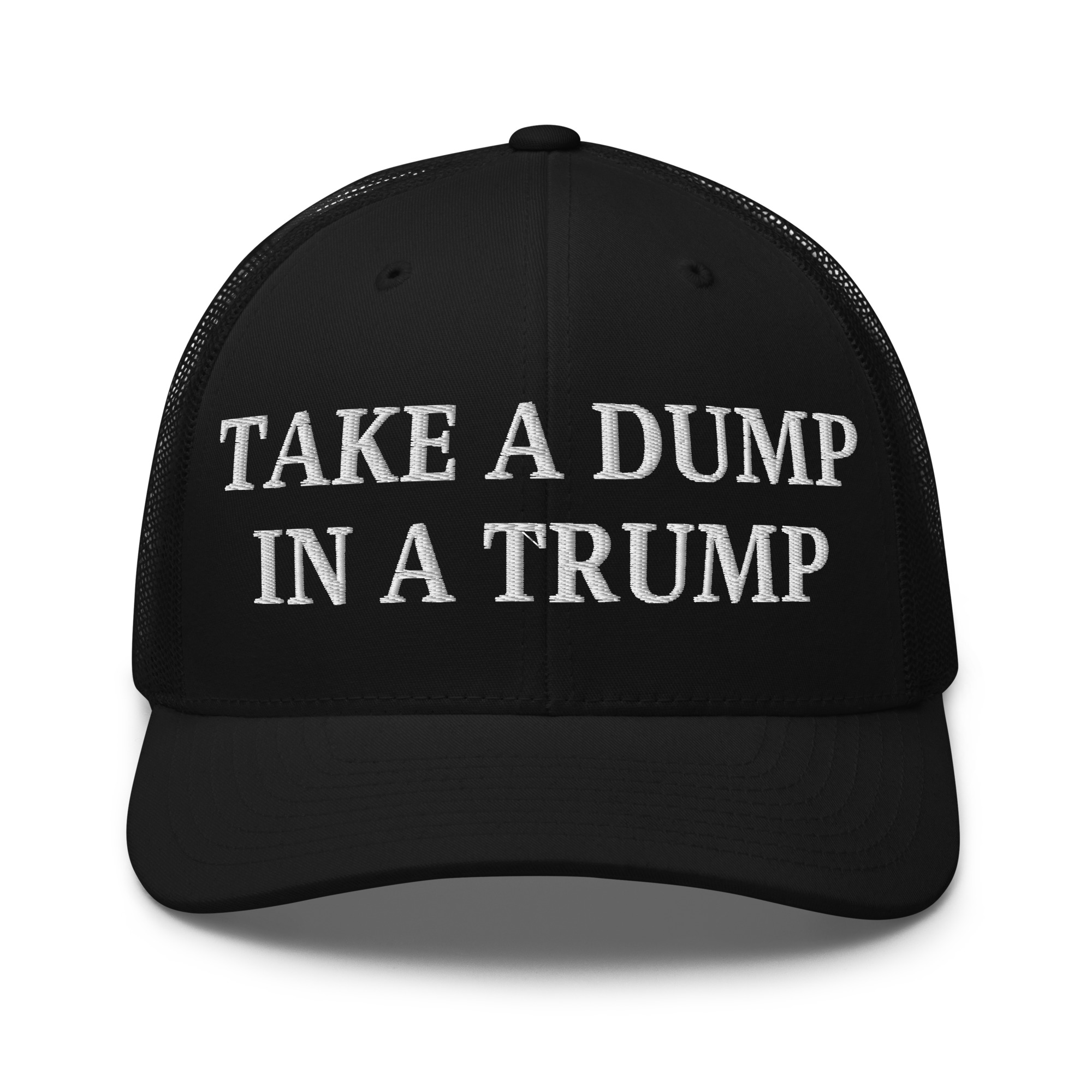 Take a DUMP In a TRUMP Trucker Hat | Orange Porta Potty colors - Image 2
