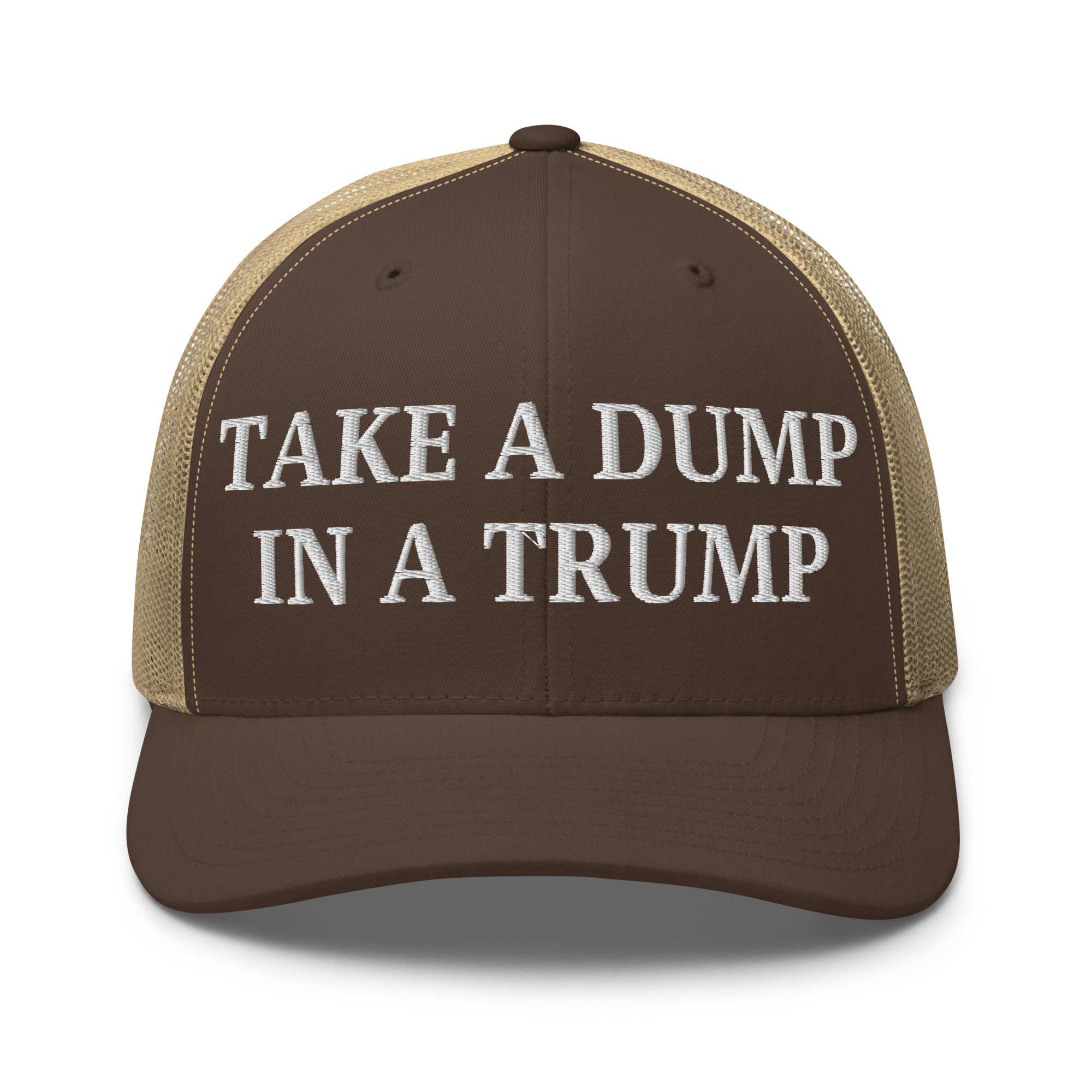 Take a DUMP In a TRUMP Trucker Hat | Orange Porta Potty colors - Image 10