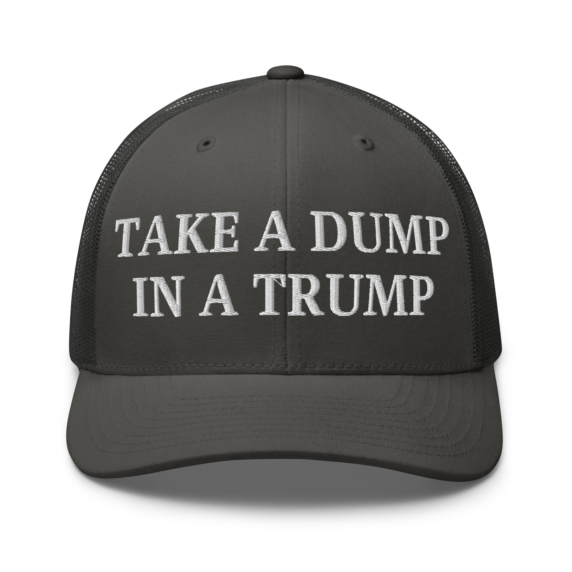 Take a DUMP In a TRUMP Trucker Hat | Orange Porta Potty colors - Image 7