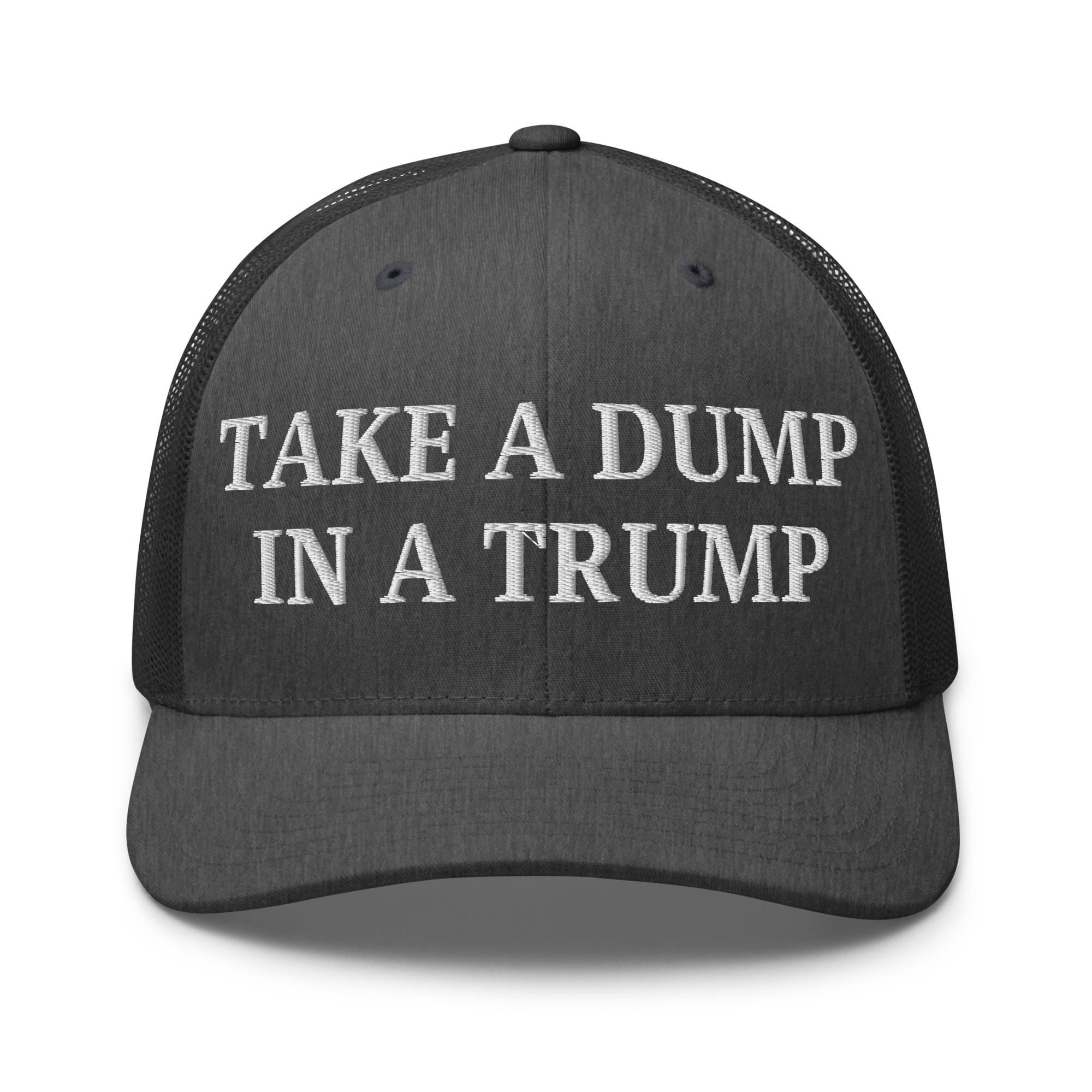 Take a DUMP In a TRUMP Trucker Hat | Orange Porta Potty colors - Image 11